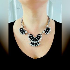 Banana Republic black & silver necklace